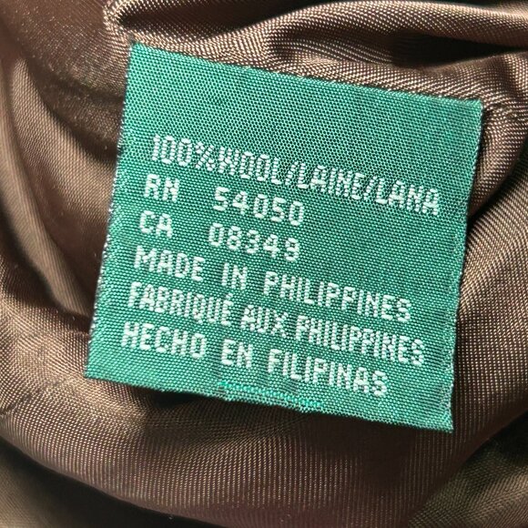 Lauren Ralph Lauren Brown Plaid Wool Blazer Jacket Tailored Button Front Coat 4 - Picture 9 of 13